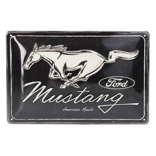     
                
                
    Plaque décorative métallique FORD MUSTANG - 20 x 30 cm - UF01455
