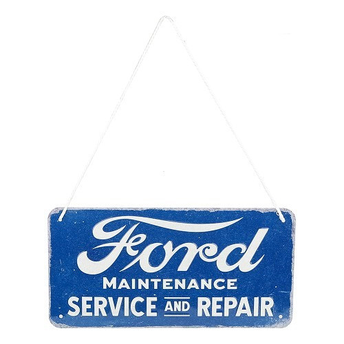  FORD MAINTENANCE decorative metal plate with cord - 10 x 20 cm - UF01457 
