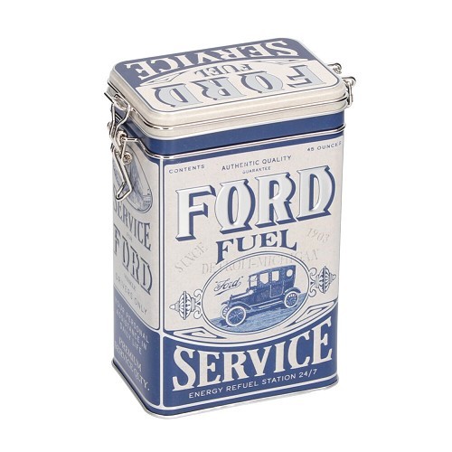  FORD SERVICE scatola decorativa in metallo con clip - 7,5 x 11 x 17,5 cm - UF01462 