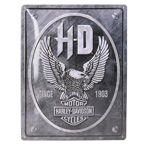  Targa decorativa in metallo HARLEY DAVIDSON SINCE 1903 - 30 x 40 cm - UF01485 