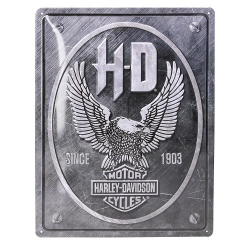     
                
                
    Plaque décorative métallique HARLEY DAVIDSON SINCE 1903 - 30 x 40 cm - UF01485
