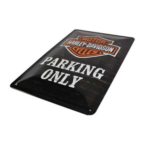  Plaque décorative métallique Harley Davidson Parking Only - 20 x 30 cm - UF01500-1 