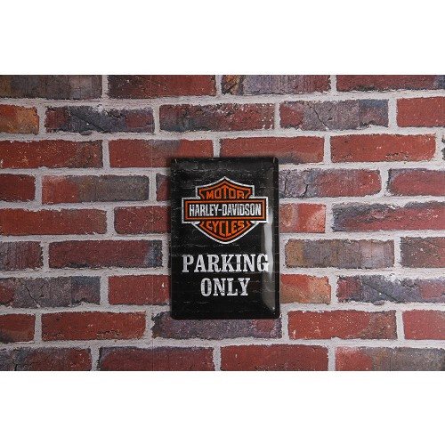 Harley Davidson Parking Only metal nameplate - 20 x 30 cm - UF01500