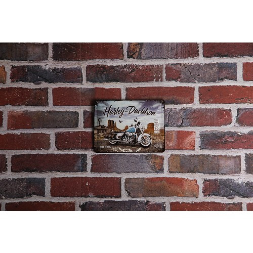 Plaque décorative métallique HARLEY DAVIDSON ARIZONA - 15 x 20 cm - UF01504