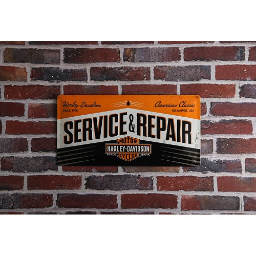 HARLEY DAVIDSON SERVICE REPAIR decorative metal plate - 50 x 25 cm - UF01516