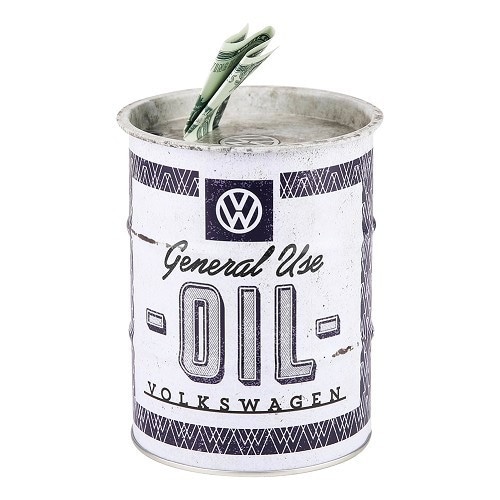  Spardose VW OIL Ölfass 9.3 x 11.7 cm - 600ml - UF01524 