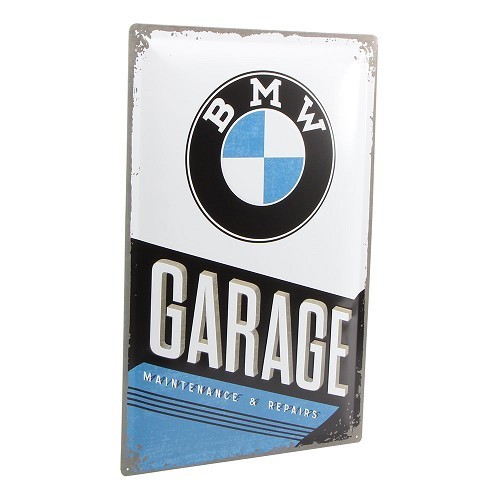  Placa de identificação metálica da BMW Garage - 60 x 40 cm - UF01525-1 