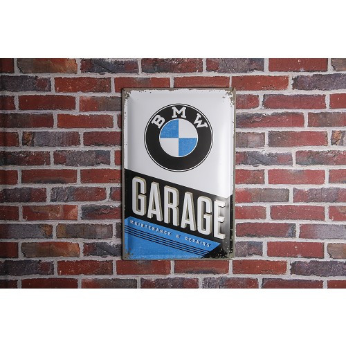 BMW Garage decorative metallic plaque -60 x 40 cm - UF01525