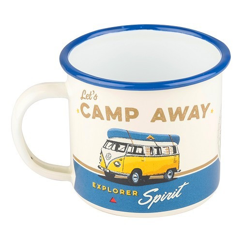  Enamelled mug CAMP AWAY - 360 ml - UF01526 