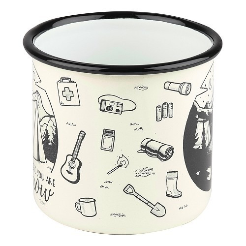 Enamelled mug JUST ENJOY - 360 ml - UF01528