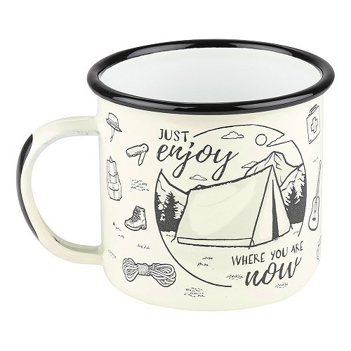     
                
                
    Enamelled mug JUST ENJOY - 360 ml - UF01528
