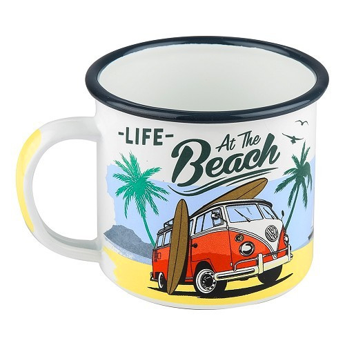  Emaille-Becher AT THE BEACH - 360 ml - UF01531 