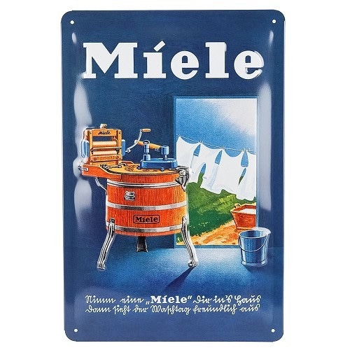  Metalen naambord MIELE - 20 x 30 cm - UF01533 