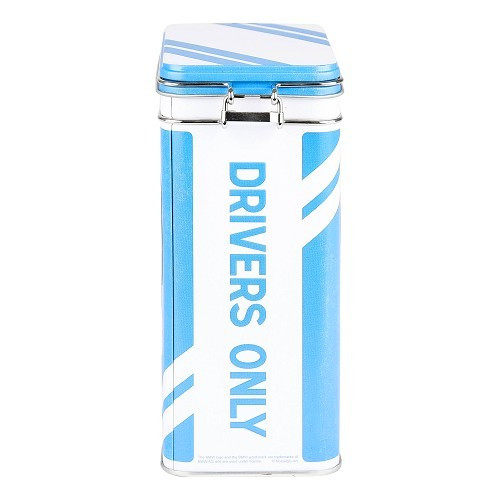 BMW DRIVERS ONLY scatola decorativa in metallo con clip - 7,5 x 11 x 17,5 cm - UF01534