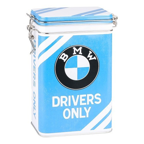     
                
                
    Boîte décorative métallique à clip BMW DRIVERS ONLY - 7,5 x 11 x 17,5 cm - UF01534
