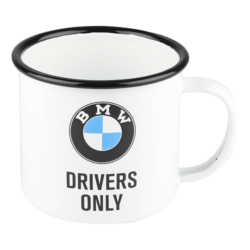  Enamelled mug BMW DRIVERS ONLY - 360 ml - UF01547-1 