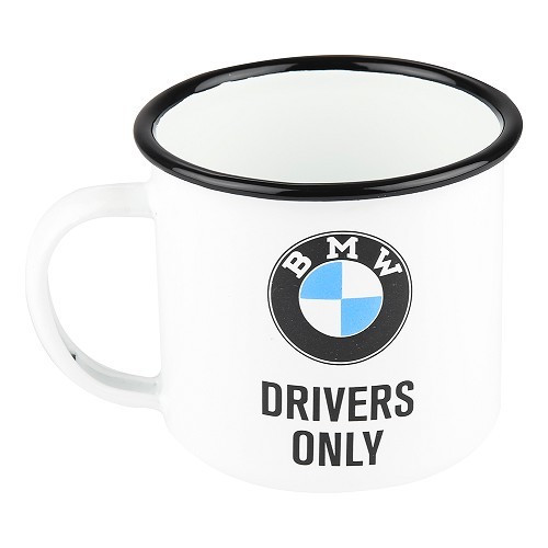  Enamelled mug BMW DRIVERS ONLY - 360 ml - UF01547 
