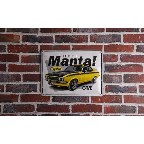 Dekoratives Metallschild OPEL MANTA - 30 x 40 cm - UF01561