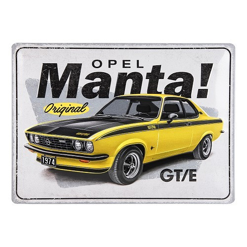  Plaque décorative métallique OPEL MANTA - 30 x 40 cm - UF01561 