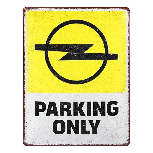     
                
                
    Dekoratives Metallschild OPEL PARKING ONLY - 30 x 40 cm - UF01563
