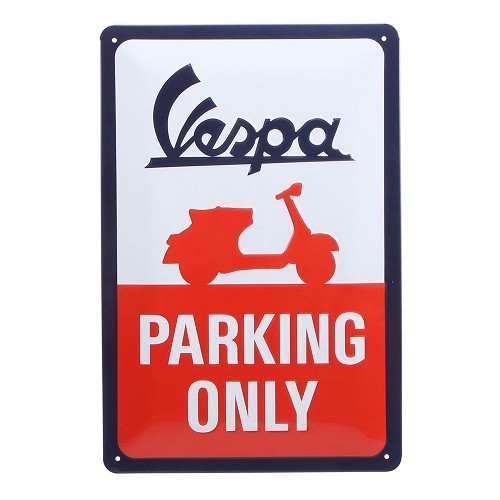  Targa decorativa Vespa Parking Only - 20 x 30 cm - UF01565 
