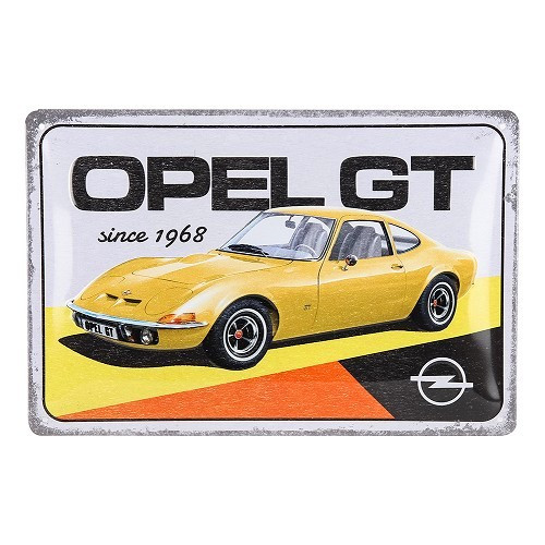  OPET GT decorative metallic plaque - 20 x 30 cm - UF01566 