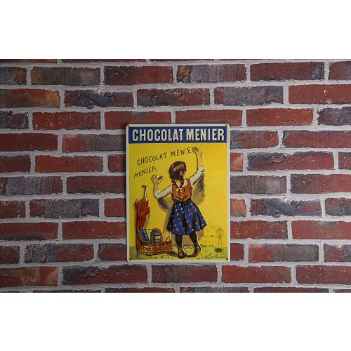 Dekoratives Metallschild CHOCOLAT MENIER - 30 x 40 cm - UF01575