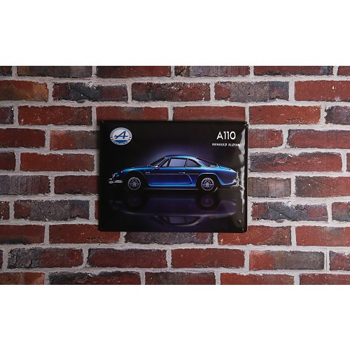 RENAULT ALPINE A110 decorative metallic plaque - 30 x 40 cm - UF01582