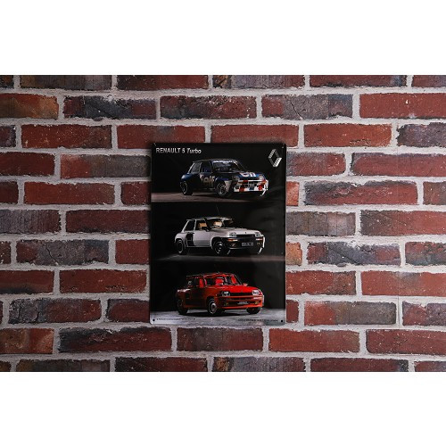 Plaque décorative métallique R5 TURBO - 30 x 40 cm - UF01585