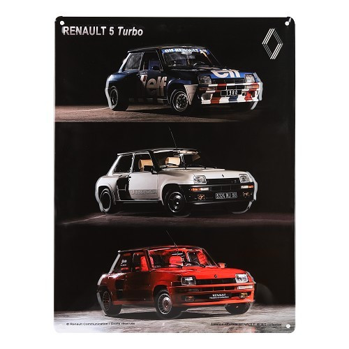     
                
                
    Plaque décorative métallique R5 TURBO - 30 x 40 cm - UF01585
