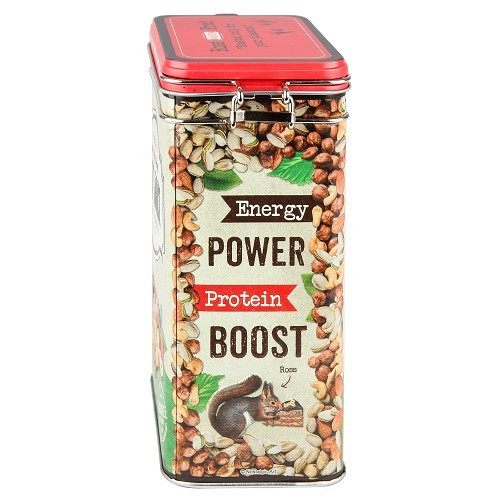 NUT MIX - 7.5 x 11 x 17.5 cm decorative metal box with clasp - UF01607