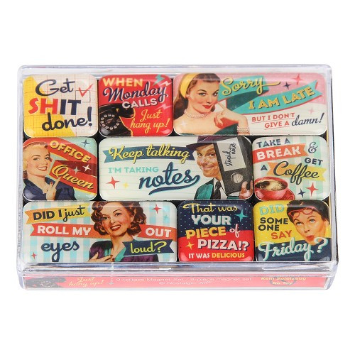     
                
                
    Fifties 50's Magnets - 9 pieces - UF01608
