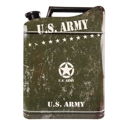  Placa metálica para jerry can do US ARMY - 49 x 39cm - UF01619 