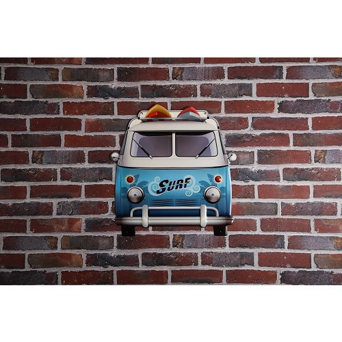 Metallplatte VW Combi Split SURF 50 x 49 cm - UF01620