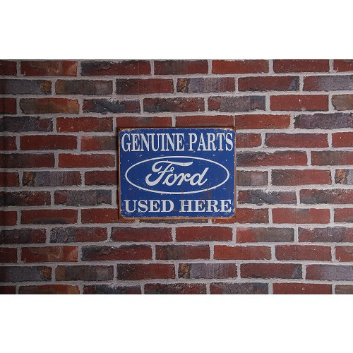 Plaque Genuine Parts FORD Used Here - 31 x 41 cm - UF01625