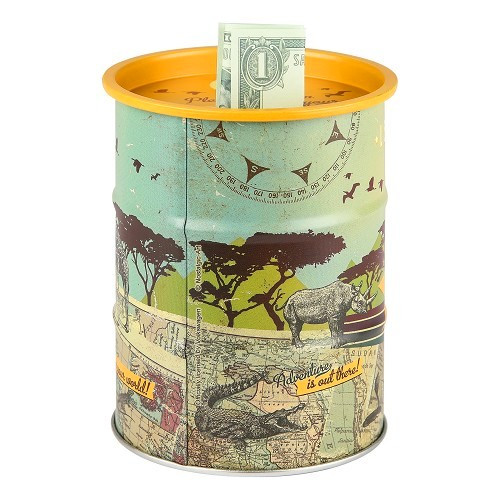  Caixa de dinheiro de tambor de petróleo VOLKSWAGEN COMBI LET'S GET LOST - 600 ml - UF01636-1 