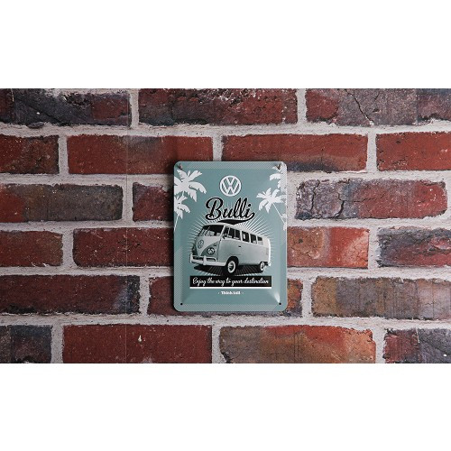 VW BULLI decorative metal plaque - 20 x 15cm - UF01663