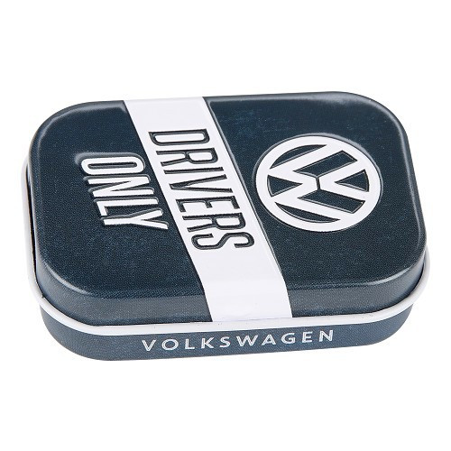     
                
                
    Mini boite pastilles menthe VW DRIVERS ONLY - UF01672
