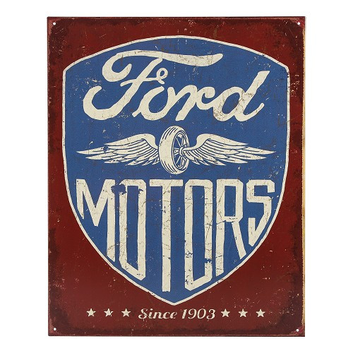     
                
                
    Plaque FORD Motors - 31 x 41 cm - UF01698
