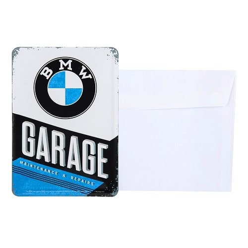  BMW GARAGE postal metálica - 10 x 14 cm - UF01699-2 