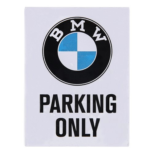  BMW PARKING ONLY magneet - 6 x 8 cm - UF01707 