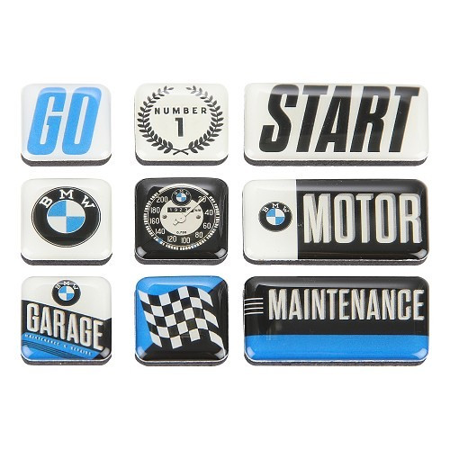 Magnets BMW GARAGE - 9 pièces - UF01713
