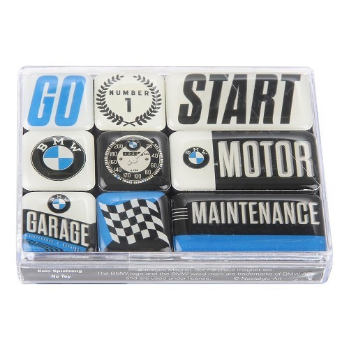  BMW GARAGE magneten - 9 stuks - UF01713 