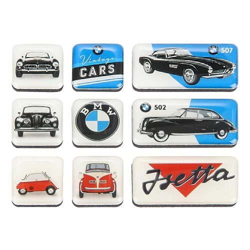 Magnets BMW VINTAGE - 9 pièces - UF01714