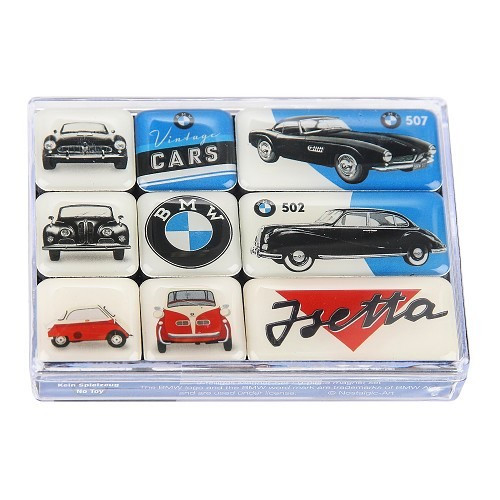     
                
                
    Magnets BMW VINTAGE - 9 pièces - UF01714
