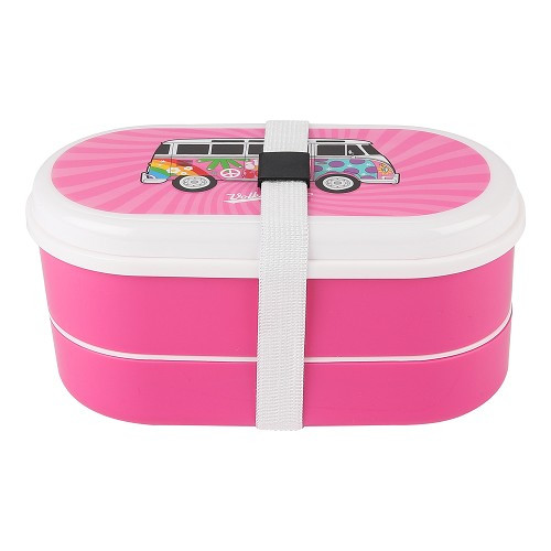  VW Combi Split compartmentalized lunch box - pink - UF01719 