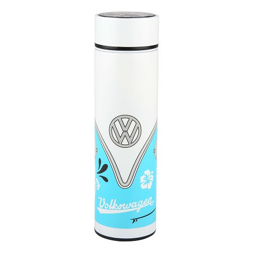  Botella aislante azul con el logotipo de VW - 500 ml - UF01728 