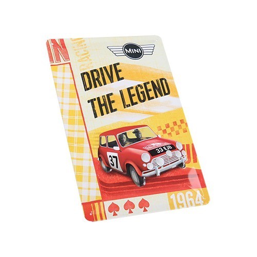  Placa decorativa metálica «Mini - Drive the Legend» - 20 x 30 cm - UF01770-1 