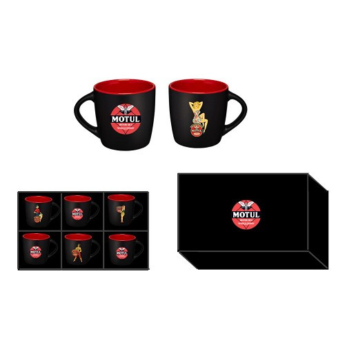     
                
                
    MOTUL retro Pin-up design mugs - Set of 6 - UF01788
