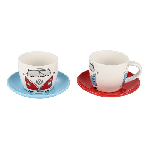 Tasses VOLKSWAGEN Combi Split avec sous-tasses - Lot de 2 - UF01816